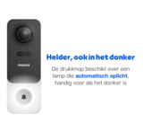 Philips WelcomeEye Link Wi-Fi 1080p deurbel met camera