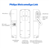 Philips WelcomeEye Link Wi-Fi 1080p deurbel met camera