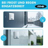 m-e BELL-8010 draadloze bewegingsmelder met oplaadbare ontvanger - 300 meter bereik