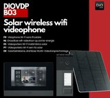 DiO B03 Solar Wifi intercom met camera - met zonnepaneel
