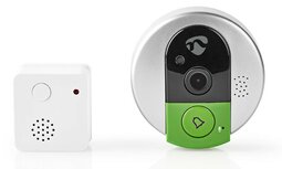 Nedis DOORPW10CBK Wi-Fi 720p deurbel met camera + ontvanger Nedis DOORPW10CBK Wi-Fi 720p deurbel met camera + ontvanger