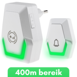 ZAAK. Pilota Porta draadloze deurbel - 400 meter bereik - Ontvanger op netstroom ZAAK. Pilota Porta draadloze deurbel - 400 meter bereik - Ontvanger op netstroom